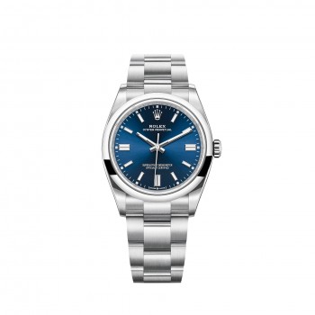 Imitation Rolex Oyster Perpetual 36, bracelet Oyster et cadran bleu brillant Imitation Rolex Oyster Perpetual 36, bracelet Oyster et cadran bleu brillant