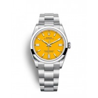 Réplique de Rolex Oyster Perpetual 36, bracelet Oyster, cadran jaune Réplique de Rolex Oyster Perpetual 36, bracelet Oyster, cadran jaune