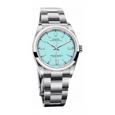 Copie de Rolex Oyster Perpetual 36, bracelet Oyster, cadran bleu turquoise