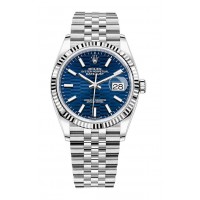 Réplique Montre de Rolex Datejust 36 Rolesor Oystersteel en or blanc 18 carats M126234-0049