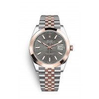 Réplique Montre Rolex Datejust 41 Oystersteel et or Everose M126301-0020