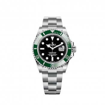 Réplique Montre Rolex Submariner Date Oystersteel Lunette Cerachrom Verte 41 mm