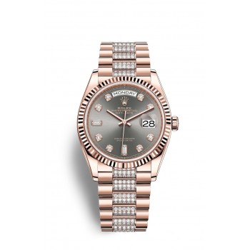 Imitation Rolex Day-Date 36 en or Everose 18 carats M128235-0051