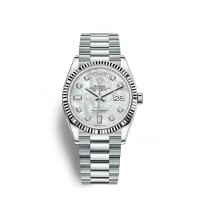 Imitation Rolex Day-Date 36 en platine M128236-0002