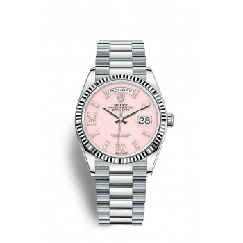 Réplique Montre Rolex Day-Date 36 en platine M128236-0006