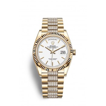 Réplique de Rolex Day-Date 36 en or jaune 18 carats M128238-0082