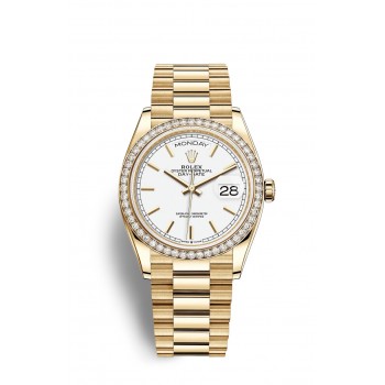 Réplique Montre Rolex Day-Date 36 en or jaune 18 carats M128348RBR-0047