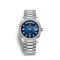 Réplique Montre Rolex Day-Date 36 en platine M128396TBR-0008