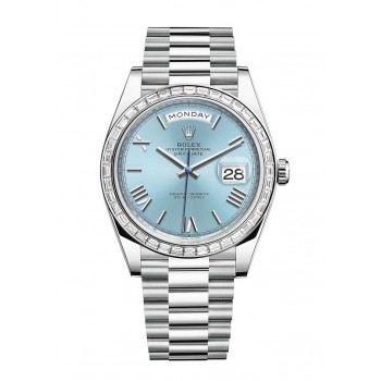Réplique de Rolex Day-Date 40 en platine M228396TBR-0030 Réplique de Rolex Day-Date 40 en platine M228396TBR-0030