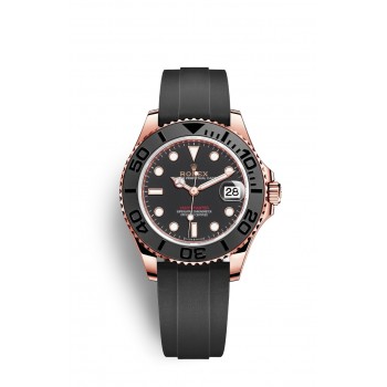 Copie de Rolex Yacht-Master 37 Noir mat Cerachrom Or Everose 18 carats M268655-0017 Copie de Rolex Yacht-Master 37 Noir mat Cerachrom Or Everose 18 carats M268655-0017