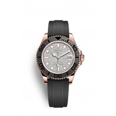 Imitation Rolex Yacht-Master 37 Automatique en or Everose 18 carats M268655-0019