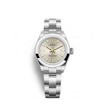 Réplique Montre Rolex Oyster Perpetual 28 cadran argenté