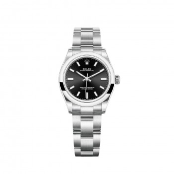 Imitation Rolex Oyster Perpetual 31 avec cadran noir brillant