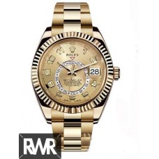 Rolex Oyster Perpetual Sky-Dweller 42mm or jaune 326938-72418 Réplique de montre